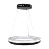 GLOBOSTAR® MELINA 61043 Μοντέρνο Κρεμαστό Φωτιστικό Οροφής LED 55W 6376lm 120° AC 220-240V IP20 Ρυθμιζόμενο Λευκό CCT με Χειριστήριο από 2700K έως 6000K Dimmable - Lumileds SMD Chip - Μαύρο Ματ - Μ48 x Π48 x Υ6.5cm - 3 Χρόνια Εγγύηση