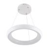GLOBOSTAR® MELINA 61044 Μοντέρνο Κρεμαστό Φωτιστικό Οροφής LED 55W 6376lm 120° AC 220-240V IP20 Ρυθμιζόμενο Λευκό CCT με Χειριστήριο από 2700K έως 6000K Dimmable - Lumileds SMD Chip - Λευκό Ματ - Μ48 x Π48 x Υ6.5cm - 3 Χρόνια Εγγύηση