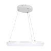 GLOBOSTAR® MELINA 61044 Μοντέρνο Κρεμαστό Φωτιστικό Οροφής LED 55W 6376lm 120° AC 220-240V IP20 Ρυθμιζόμενο Λευκό CCT με Χειριστήριο από 2700K έως 6000K Dimmable - Lumileds SMD Chip - Λευκό Ματ - Μ48 x Π48 x Υ6.5cm - 3 Χρόνια Εγγύηση