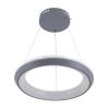GLOBOSTAR® MELINA 61045 Μοντέρνο Κρεμαστό Φωτιστικό Οροφής LED 55W 6376lm 120° AC 220-240V IP20 Ρυθμιζόμενο Λευκό CCT με Χειριστήριο από 2700K έως 6000K Dimmable - Lumileds SMD Chip - Γκρι & Λευκό - Μ48 x Π48 x Υ6.5cm - 3 Χρόνια Εγγύηση