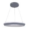 GLOBOSTAR® MELINA 61045 Μοντέρνο Κρεμαστό Φωτιστικό Οροφής LED 55W 6376lm 120° AC 220-240V IP20 Ρυθμιζόμενο Λευκό CCT με Χειριστήριο από 2700K έως 6000K Dimmable - Lumileds SMD Chip - Γκρι & Λευκό - Μ48 x Π48 x Υ6.5cm - 3 Χρόνια Εγγύηση