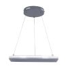 GLOBOSTAR® MELINA 61045 Μοντέρνο Κρεμαστό Φωτιστικό Οροφής LED 55W 6376lm 120° AC 220-240V IP20 Ρυθμιζόμενο Λευκό CCT με Χειριστήριο από 2700K έως 6000K Dimmable - Lumileds SMD Chip - Γκρι & Λευκό - Μ48 x Π48 x Υ6.5cm - 3 Χρόνια Εγγύηση