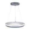 GLOBOSTAR® MELINA 61045 Μοντέρνο Κρεμαστό Φωτιστικό Οροφής LED 55W 6376lm 120° AC 220-240V IP20 Ρυθμιζόμενο Λευκό CCT με Χειριστήριο από 2700K έως 6000K Dimmable - Lumileds SMD Chip - Γκρι & Λευκό - Μ48 x Π48 x Υ6.5cm - 3 Χρόνια Εγγύηση