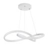 GLOBOSTAR® DEXTER 61050 Μοντέρνο Κρεμαστό Φωτιστικό Οροφής LED 72W 8064lm 300° AC 220-240V IP20 Ρυθμιζόμενο Λευκό CCT με Χειριστήριο από 2700K έως 6000K Dimmable - Lumileds SMD Chip - Λευκό Ματ - Μ56 x Π56 x Υ14cm - 3 Χρόνια Εγγύηση