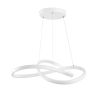 GLOBOSTAR® DEXTER 61050 Μοντέρνο Κρεμαστό Φωτιστικό Οροφής LED 72W 8064lm 300° AC 220-240V IP20 Ρυθμιζόμενο Λευκό CCT με Χειριστήριο από 2700K έως 6000K Dimmable - Lumileds SMD Chip - Λευκό Ματ - Μ56 x Π56 x Υ14cm - 3 Χρόνια Εγγύηση