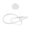 GLOBOSTAR® DEXTER 61050 Μοντέρνο Κρεμαστό Φωτιστικό Οροφής LED 72W 8064lm 300° AC 220-240V IP20 Ρυθμιζόμενο Λευκό CCT με Χειριστήριο από 2700K έως 6000K Dimmable - Lumileds SMD Chip - Λευκό Ματ - Μ56 x Π56 x Υ14cm - 3 Χρόνια Εγγύηση