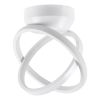 GLOBOSTAR® AMELIA 61053 Μοντέρνο Φωτιστικό Οροφής LED 20W 2400lm 300° AC 220-240V IP20 Ρυθμιζόμενο Λευκό CCT με On/Off 2700K/4500K/6000K - Lumileds SMD Chip - Λευκό Ματ - Μ24.5 x Π16 x Υ25cm - 3 Χρόνια Εγγύηση