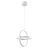 GLOBOSTAR® ALICE 61056 Μοντέρνο Κρεμαστό Φωτιστικό Οροφής LED 20W 2400lm 300° AC 220-240V IP20 Ρυθμιζόμενο Λευκό CCT με On/Off 2700K/4500K/6000K - Lumileds SMD Chip - Λευκό Ματ - Μ25 x Π22 x Υ25cm - 3 Χρόνια Εγγύηση