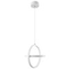 GLOBOSTAR® ALICE 61056 Μοντέρνο Κρεμαστό Φωτιστικό Οροφής LED 20W 2400lm 300° AC 220-240V IP20 Ρυθμιζόμενο Λευκό CCT με On/Off 2700K/4500K/6000K - Lumileds SMD Chip - Λευκό Ματ - Μ25 x Π22 x Υ25cm - 3 Χρόνια Εγγύηση