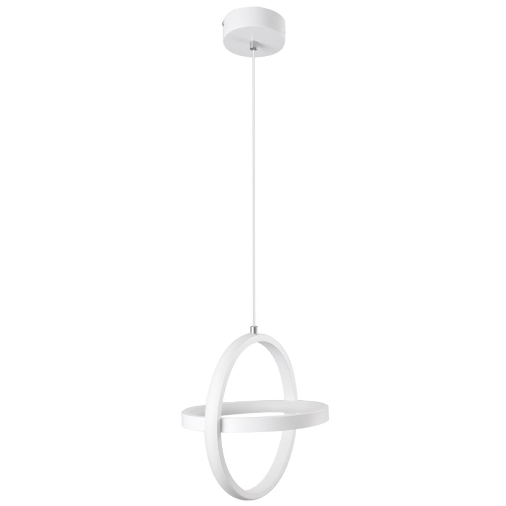 GLOBOSTAR® ALICE 61056 Μοντέρνο Κρεμαστό Φωτιστικό Οροφής LED 20W 2400lm 300° AC 220-240V IP20 Ρυθμιζόμενο Λευκό CCT με On/Off 2700K/4500K/6000K - Lumileds SMD Chip - Λευκό Ματ - Μ25 x Π22 x Υ25cm - 3 Χρόνια Εγγύηση