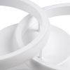 GLOBOSTAR® CORA 61059 Μοντέρνο Φωτιστικό Οροφής LED 18W 2160lm 300° AC 220-240V IP20 Ρυθμιζόμενο Λευκό CCT με On/Off 2700K/4500K/6000K - Lumileds SMD Chip - Λευκό Ματ - Μ36 x Π20.5 x Υ7cm - 3 Χρόνια Εγγύηση