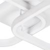 GLOBOSTAR® NORA 61062 Μοντέρνο Φωτιστικό Οροφής LED 22W 2640lm 300° AC 220-240V IP20 Ρυθμιζόμενο Λευκό CCT με On/Off 2700K/4500K/6000K - Lumileds SMD Chip - Λευκό Ματ - Μ40 x Π24 x Υ7cm - 3 Χρόνια Εγγύηση