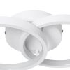 GLOBOSTAR® EVA 61068 Μοντέρνο Φωτιστικό Οροφής LED 16W 1920lm 300° AC 220-240V IP20 Ρυθμιζόμενο Λευκό CCT με On/Off 2700K/4500K/6000K - Lumileds SMD Chip - Λευκό Ματ - Μ33 x Π21 x Υ7cm - 3 Χρόνια Εγγύηση
