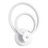 GLOBOSTAR® FREDDIE 61077 Μοντέρνο Φωτιστικό Τοίχου - Απλίκα LED 15W 1800lm 300° AC 220-240V IP20 Ρυθμιζόμενο Λευκό CCT με On/Off 2700K/4500K/6000K - Lumileds SMD Chip - Λευκό Ματ - Μ20 x Π7.5 x Υ25cm - 3 Χρόνια Εγγύηση