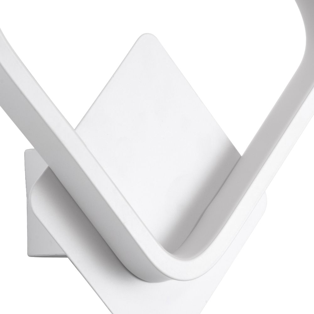 GLOBOSTAR® LENA 61080 Μοντέρνο Φωτιστικό Τοίχου - Απλίκα LED 12W 1440lm 300° AC 220-240V IP20 Ρυθμιζόμενο Λευκό CCT με On/Off 2700K/4500K/6000K - Lumileds SMD Chip - Λευκό Ματ - Μ25 x Π5.5 x Υ29.5cm - 3 Χρόνια Εγγύηση