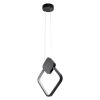 GLOBOSTAR® MARY 61082 Μοντέρνο Κρεμαστό Φωτιστικό Οροφής LED 12W 1440lm 300° AC 220-240V IP20 Ρυθμιζόμενο Λευκό CCT με On/Off 2700K/4500K/6000K - Lumileds SMD Chip - Μαύρο - Μ20 x Π2.3 x Υ28.5cm - 3 Χρόνια Εγγύηση
