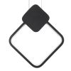 GLOBOSTAR® MARY 61082 Μοντέρνο Κρεμαστό Φωτιστικό Οροφής LED 12W 1440lm 300° AC 220-240V IP20 Ρυθμιζόμενο Λευκό CCT με On/Off 2700K/4500K/6000K - Lumileds SMD Chip - Μαύρο - Μ20 x Π2.3 x Υ28.5cm - 3 Χρόνια Εγγύηση