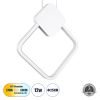 GLOBOSTAR® MARY 61083 Μοντέρνο Κρεμαστό Φωτιστικό Οροφής LED 12W 1440lm 300° AC 220-240V IP20 Ρυθμιζόμενο Λευκό CCT με On/Off 2700K/4500K/6000K - Lumileds SMD Chip - Λευκό - Μ20 x Π2.3 x Υ28.5cm - 3 Χρόνια Εγγύηση