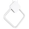 GLOBOSTAR® MARY 61083 Μοντέρνο Κρεμαστό Φωτιστικό Οροφής LED 12W 1440lm 300° AC 220-240V IP20 Ρυθμιζόμενο Λευκό CCT με On/Off 2700K/4500K/6000K - Lumileds SMD Chip - Λευκό - Μ20 x Π2.3 x Υ28.5cm - 3 Χρόνια Εγγύηση