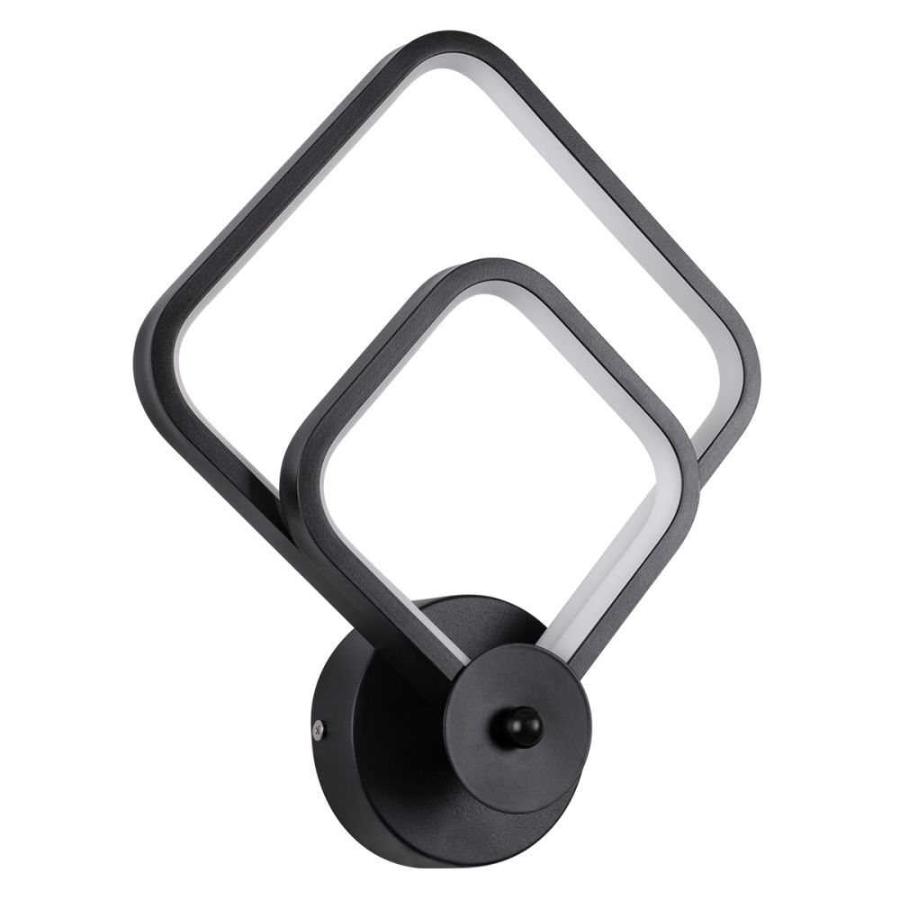 GLOBOSTAR® ANNA 61085 Μοντέρνο Φωτιστικό Τοίχου - Απλίκα LED 15W 1800lm 300° AC 220-240V IP20 Ρυθμιζόμενο Λευκό CCT με On/Off 2700K/4500K/6000K - Lumileds SMD Chip - Μαύρο Ματ - Μ25 x Π8 x Υ30cm - 3 Χρόνια Εγγύηση