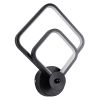 GLOBOSTAR® ANNA 61085 Μοντέρνο Φωτιστικό Τοίχου - Απλίκα LED 15W 1800lm 300° AC 220-240V IP20 Ρυθμιζόμενο Λευκό CCT με On/Off 2700K/4500K/6000K - Lumileds SMD Chip - Μαύρο Ματ - Μ25 x Π8 x Υ30cm - 3 Χρόνια Εγγύηση