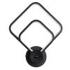 GLOBOSTAR® ANNA 61085 Μοντέρνο Φωτιστικό Τοίχου - Απλίκα LED 15W 1800lm 300° AC 220-240V IP20 Ρυθμιζόμενο Λευκό CCT με On/Off 2700K/4500K/6000K - Lumileds SMD Chip - Μαύρο Ματ - Μ25 x Π8 x Υ30cm - 3 Χρόνια Εγγύηση