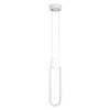 GLOBOSTAR® ILDI 61089 Μοντέρνο Κρεμαστό Φωτιστικό Οροφής LED 12W 1440lm 300° AC 220-240V IP20 Ρυθμιζόμενο Λευκό CCT με On/Off 2700K/4500K/6000K - Lumileds SMD Chip - Λευκό Ματ - Μ10 x Π2.3 x Υ38cm - 3 Χρόνια Εγγύηση
