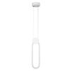 GLOBOSTAR® ILDI 61089 Μοντέρνο Κρεμαστό Φωτιστικό Οροφής LED 12W 1440lm 300° AC 220-240V IP20 Ρυθμιζόμενο Λευκό CCT με On/Off 2700K/4500K/6000K - Lumileds SMD Chip - Λευκό Ματ - Μ10 x Π2.3 x Υ38cm - 3 Χρόνια Εγγύηση
