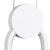 GLOBOSTAR® ILDI 61089 Μοντέρνο Κρεμαστό Φωτιστικό Οροφής LED 12W 1440lm 300° AC 220-240V IP20 Ρυθμιζόμενο Λευκό CCT με On/Off 2700K/4500K/6000K - Lumileds SMD Chip - Λευκό Ματ - Μ10 x Π2.3 x Υ38cm - 3 Χρόνια Εγγύηση