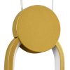GLOBOSTAR® ILDI 61090 Μοντέρνο Κρεμαστό Φωτιστικό Οροφής LED 12W 1440lm 300° AC 220-240V IP20 Ρυθμιζόμενο Λευκό CCT με On/Off 2700K/4500K/6000K - Lumileds SMD Chip - Χρυσό Βούρτσας - Μ10 x Π2.3 x Υ38cm - 3 Χρόνια Εγγύηση