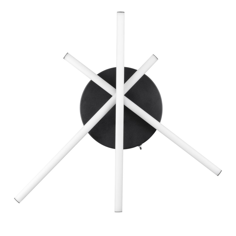 GLOBOSTAR® DRACO 61093 Μοντέρνο Φωτιστικό Οροφής LED 45W 5535lm 120° AC 220-240V IP20 Ρυθμιζόμενο Λευκό CCT με Χειριστήριο από 2700K έως 6000K Dimmable - Lumileds SMD Chip - Μαύρο Ματ - Μ50 x Π50 x Υ11cm - 3 Χρόνια Εγγύηση