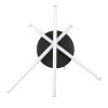 GLOBOSTAR® DRACO 61093 Μοντέρνο Φωτιστικό Οροφής LED 45W 5535lm 120° AC 220-240V IP20 Ρυθμιζόμενο Λευκό CCT με Χειριστήριο από 2700K έως 6000K Dimmable - Lumileds SMD Chip - Μαύρο Ματ - Μ50 x Π50 x Υ11cm - 3 Χρόνια Εγγύηση