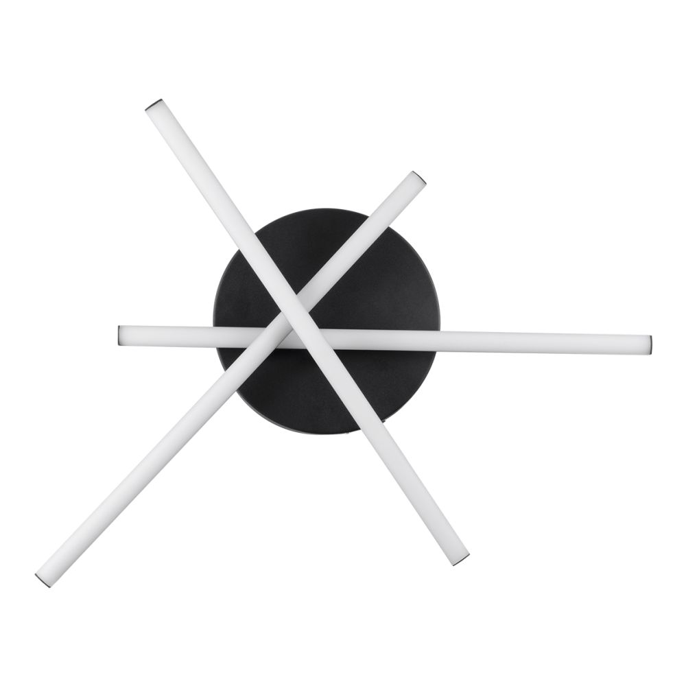 GLOBOSTAR® DRACO 61093 Μοντέρνο Φωτιστικό Οροφής LED 45W 5535lm 120° AC 220-240V IP20 Ρυθμιζόμενο Λευκό CCT με Χειριστήριο από 2700K έως 6000K Dimmable - Lumileds SMD Chip - Μαύρο Ματ - Μ50 x Π50 x Υ11cm - 3 Χρόνια Εγγύηση