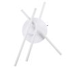GLOBOSTAR® DRACO 61094 Μοντέρνο Φωτιστικό Οροφής LED 45W 5535lm 120° AC 220-240V IP20 Ρυθμιζόμενο Λευκό CCT με Χειριστήριο από 2700K έως 6000K Dimmable - Lumileds SMD Chip - Λευκό Ματ - Μ50 x Π50 x Υ11cm - 3 Χρόνια Εγγύηση