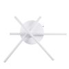 GLOBOSTAR® DRACO 61094 Μοντέρνο Φωτιστικό Οροφής LED 45W 5535lm 120° AC 220-240V IP20 Ρυθμιζόμενο Λευκό CCT με Χειριστήριο από 2700K έως 6000K Dimmable - Lumileds SMD Chip - Λευκό Ματ - Μ50 x Π50 x Υ11cm - 3 Χρόνια Εγγύηση