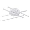 GLOBOSTAR® DRACO 61096 Μοντέρνο Φωτιστικό Οροφής LED 60W 7380lm 120° AC 220-240V IP20 Ρυθμιζόμενο Λευκό CCT με Χειριστήριο από 2700K έως 6000K Dimmable - Lumileds SMD Chip - Λευκό Ματ - Μ60 x Π60 x Υ11cm - 3 Χρόνια Εγγύηση
