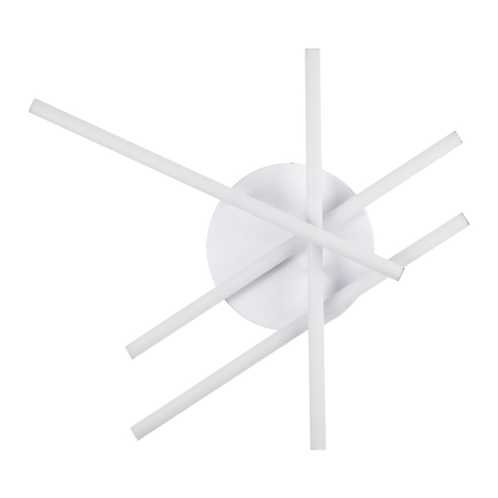 GLOBOSTAR® DRACO 61096 Μοντέρνο Φωτιστικό Οροφής LED 60W 7380lm 120° AC 220-240V IP20 Ρυθμιζόμενο Λευκό CCT με Χειριστήριο από 2700K έως 6000K Dimmable - Lumileds SMD Chip - Λευκό Ματ - Μ60 x Π60 x Υ11cm - 3 Χρόνια Εγγύηση