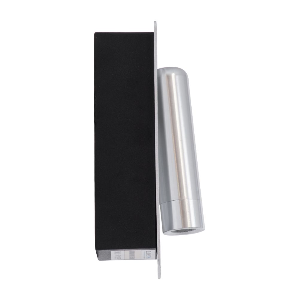 GLOBOSTAR® MANHATTAN 61099 Μοντέρνο Φωτιστικό Τοίχου - Απλίκα Ξενοδοχείου Reading Light LED 3W 405lm 36° AC 220-240V IP20 Φυσικό Λευκό 4500K - Bridgelux COB Chip & TÜV SÜD Driver - Νίκελ Βούρτσας - Μ7 x Π7 x Υ17cm - 3 Χρόνια Εγγύηση
