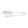 GLOBOSTAR® NEMESIS 61106 Μοντέρνο Φωτιστικό Οροφής LED 67W 6700lm 360° AC 220-240V IP20 Ρυθμιζόμενο Λευκό CCT με Χειριστήριο από 2700K έως 6000K Dimmable - Lumileds SMD Chip - Λευκό Ματ - Μ84 x Π45 x Υ13cm - 3 Χρόνια Εγγύηση
