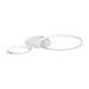 GLOBOSTAR® NEMESIS 61106 Μοντέρνο Φωτιστικό Οροφής LED 67W 6700lm 360° AC 220-240V IP20 Ρυθμιζόμενο Λευκό CCT με Χειριστήριο από 2700K έως 6000K Dimmable - Lumileds SMD Chip - Λευκό Ματ - Μ84 x Π45 x Υ13cm - 3 Χρόνια Εγγύηση