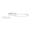 GLOBOSTAR® NEMESIS 61106 Μοντέρνο Φωτιστικό Οροφής LED 67W 6700lm 360° AC 220-240V IP20 Ρυθμιζόμενο Λευκό CCT με Χειριστήριο από 2700K έως 6000K Dimmable - Lumileds SMD Chip - Λευκό Ματ - Μ84 x Π45 x Υ13cm - 3 Χρόνια Εγγύηση