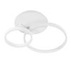 GLOBOSTAR® VENOM 61121 Μοντέρνο Φωτιστικό Οροφής LED 67W 8107lm 360° AC 220-240V IP20 Ρυθμιζόμενο Λευκό CCT με Χειριστήριο από 2700K έως 6000K Dimmable - Lumileds SMD Chip - Λευκό Ματ - Μ60 x Π40 x Υ12.5cm - 3 Χρόνια Εγγύηση