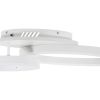 GLOBOSTAR® VENOM 61121 Μοντέρνο Φωτιστικό Οροφής LED 67W 8107lm 360° AC 220-240V IP20 Ρυθμιζόμενο Λευκό CCT με Χειριστήριο από 2700K έως 6000K Dimmable - Lumileds SMD Chip - Λευκό Ματ - Μ60 x Π40 x Υ12.5cm - 3 Χρόνια Εγγύηση