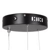 GLOBOSTAR® DIAMOND 61128 Μοντέρνο Κρεμαστό Φωτιστικό Οροφής LED 30W 3513lm 360° AC 220-240V IP20 Ρυθμιζόμενο Λευκό CCT με Χειριστήριο από 2700K έως 6000K Dimmable - Lumileds SMD Chip - Μαύρο Ματ - Μ40 x Π40 x Υ3cm - 3 Χρόνια Εγγύηση