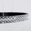 GLOBOSTAR® DIAMOND TETRA 61148 Μοντέρνο Κρεμαστό Φωτιστικό Οροφής LED 150W 18379lm 360° AC 220-240V IP20 Ρυθμιζόμενο Λευκό CCT με Χειριστήριο από 2700K έως 6000K Dimmable - Lumileds SMD Chip - Μαύρο Ματ - Μ150 x Π150 x Υ120cm - 3 Χρόνια Εγγύηση