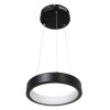 GLOBOSTAR® NEMESIS 61152 Μοντέρνο Κρεμαστό Φωτιστικό Οροφής LED 20W 2000lm 360° AC 220-240V IP20 Ρυθμιζόμενο Λευκό CCT με Χειριστήριο από 2700K έως 6000K Dimmable - Lumileds SMD Chip - Μαυρό Ματ - Μ25 x Π25 x Υ4cm - 3 Χρόνια Εγγύηση