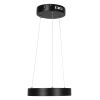 GLOBOSTAR® NEMESIS 61152 Μοντέρνο Κρεμαστό Φωτιστικό Οροφής LED 20W 2000lm 360° AC 220-240V IP20 Ρυθμιζόμενο Λευκό CCT με Χειριστήριο από 2700K έως 6000K Dimmable - Lumileds SMD Chip - Μαυρό Ματ - Μ25 x Π25 x Υ4cm - 3 Χρόνια Εγγύηση