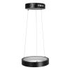 GLOBOSTAR® NEMESIS 61152 Μοντέρνο Κρεμαστό Φωτιστικό Οροφής LED 20W 2000lm 360° AC 220-240V IP20 Ρυθμιζόμενο Λευκό CCT με Χειριστήριο από 2700K έως 6000K Dimmable - Lumileds SMD Chip - Μαυρό Ματ - Μ25 x Π25 x Υ4cm - 3 Χρόνια Εγγύηση