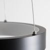 GLOBOSTAR® NEMESIS 61152 Μοντέρνο Κρεμαστό Φωτιστικό Οροφής LED 20W 2000lm 360° AC 220-240V IP20 Ρυθμιζόμενο Λευκό CCT με Χειριστήριο από 2700K έως 6000K Dimmable - Lumileds SMD Chip - Μαυρό Ματ - Μ25 x Π25 x Υ4cm - 3 Χρόνια Εγγύηση