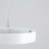 GLOBOSTAR® NEMESIS 61153 Μοντέρνο Κρεμαστό Φωτιστικό Οροφής LED 20W 2356lm 360° AC 220-240V IP20 Ρυθμιζόμενο Λευκό CCT με Χειριστήριο από 2700K έως 6000K Dimmable - Lumileds SMD Chip - Λευκό Ματ - Μ25 x Π25 x Υ4cm - 3 Χρόνια Εγγύηση